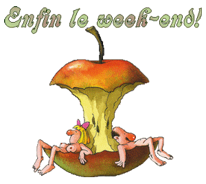 Gif animé enfin le week-end